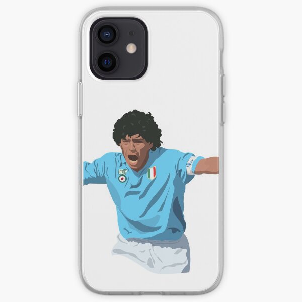 Diego Maradona - Capitaine de Napoli Coque souple iPhone