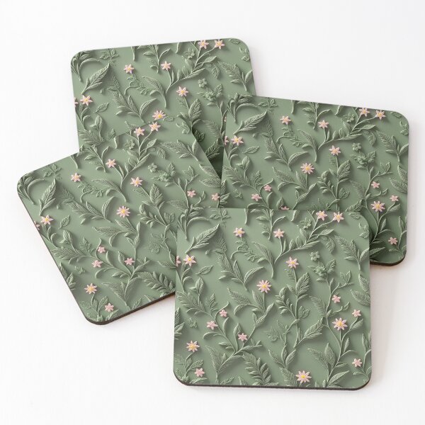 Item preview, Realistic intense 3D wild flowers/5 - expressive botanical pattern. designed and sold by My-fake-places.