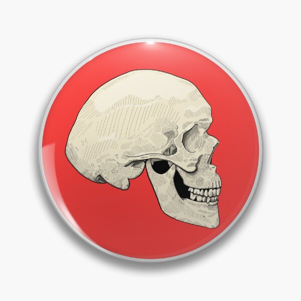 Item preview, Skull, Red, Ivory designed and sold by MaxToonArt.