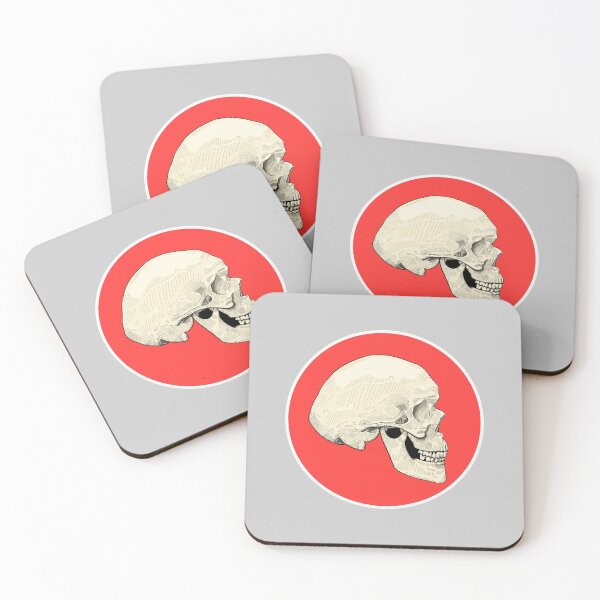 Item preview, Skull, Red, Ivory designed and sold by MaxToonArt.
