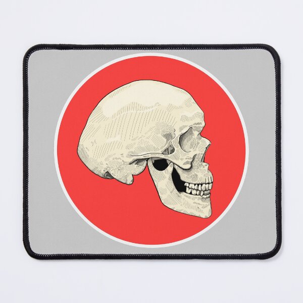 Item preview, Skull, Red, Ivory designed and sold by MaxToonArt.