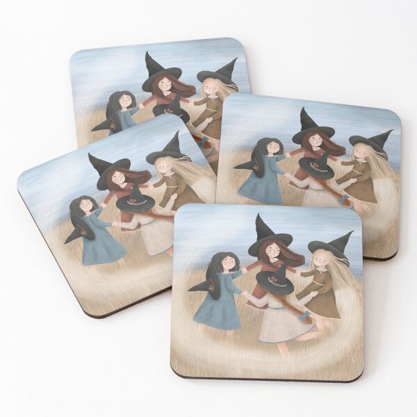 Item preview, Little witches dance autumn aesthetic designed and sold by ForestWitchShop.