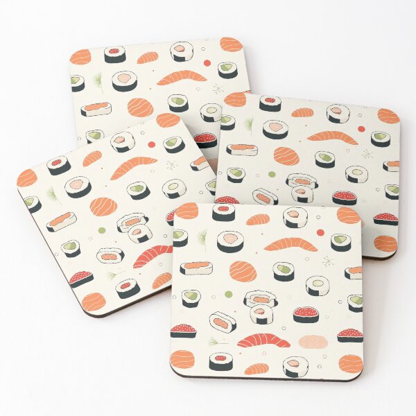 Item preview, Sushi Pattern, Minimalist designed and sold by purelypatterns.