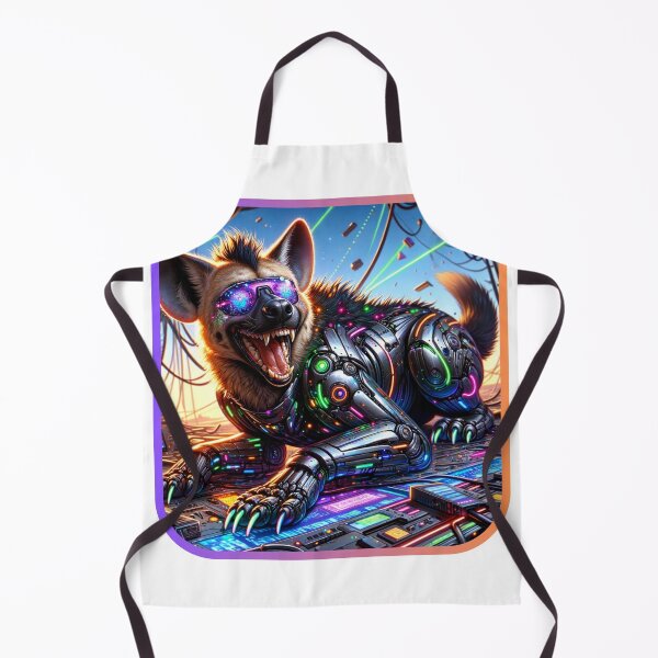 Item preview, Hyena Hightech - Neon Laugh designed and sold by MrAI-Store.