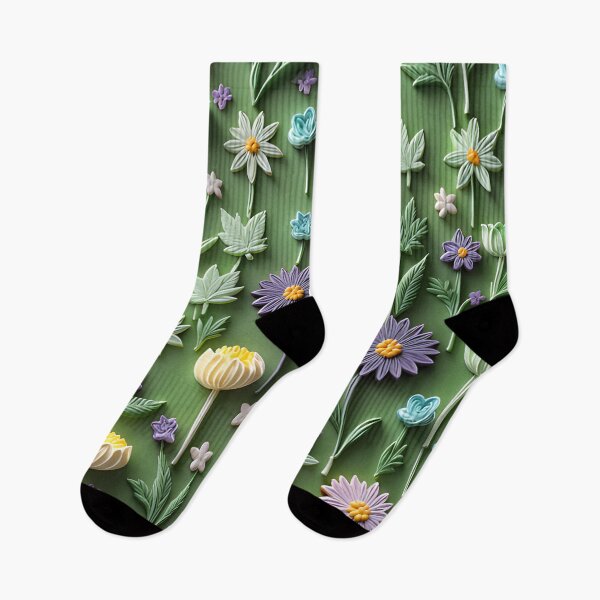 Item preview, Realistic intense 3D wild flowers/8 - expressive botanical pattern. designed and sold by My-fake-places.