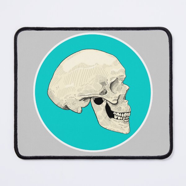 Item preview, Skull, Blue, Ivory designed and sold by MaxToonArt.