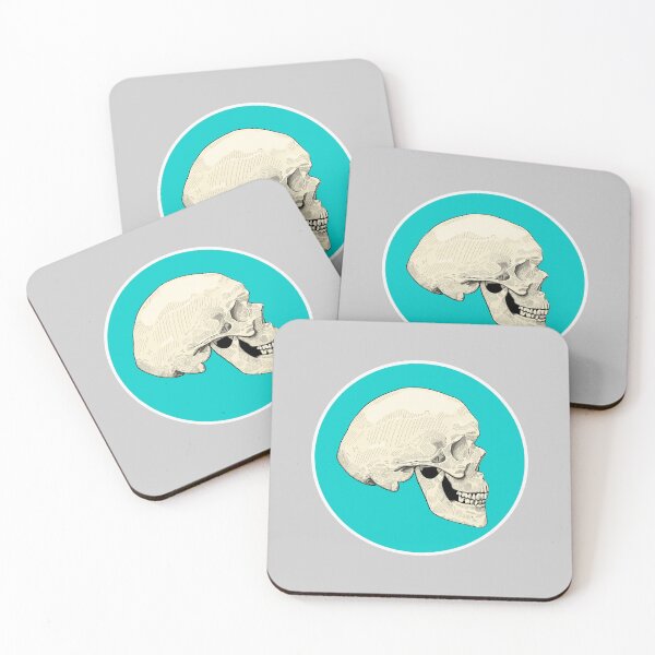 Item preview, Skull, Blue, Ivory designed and sold by MaxToonArt.