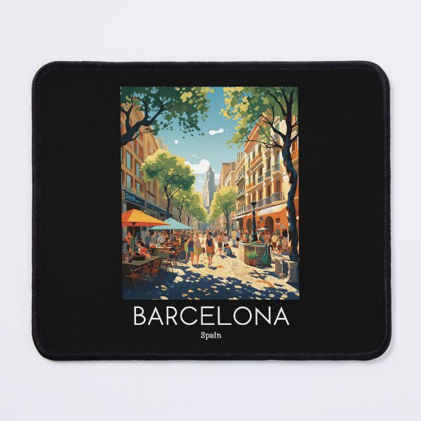 Item preview, A Vintage Travel Illustration of Barcelona - Spain designed and sold by GoodOldVintage.