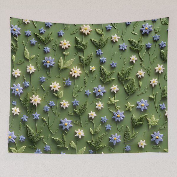 Item preview, Realistic intense 3D wild flowers/9 - expressive botanical pattern. designed and sold by My-fake-places.