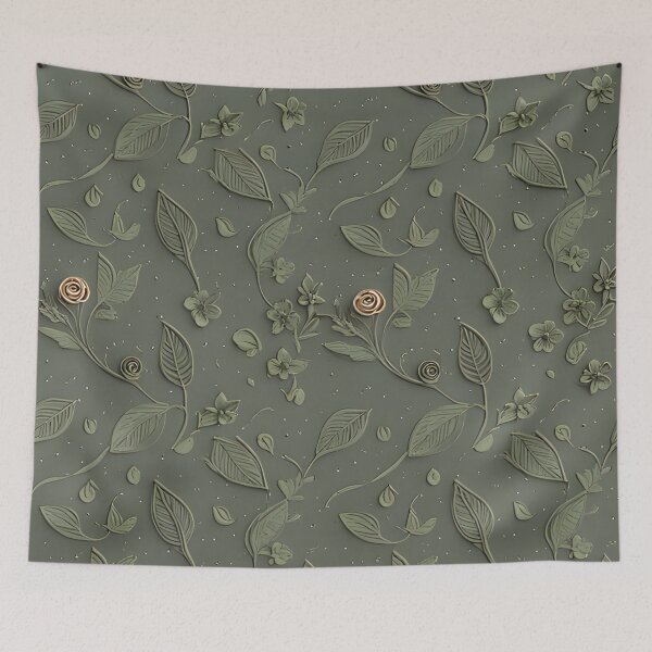 Item preview, Realistic intense 3D wild flowers/12 - expressive botanical pattern. designed and sold by My-fake-places.