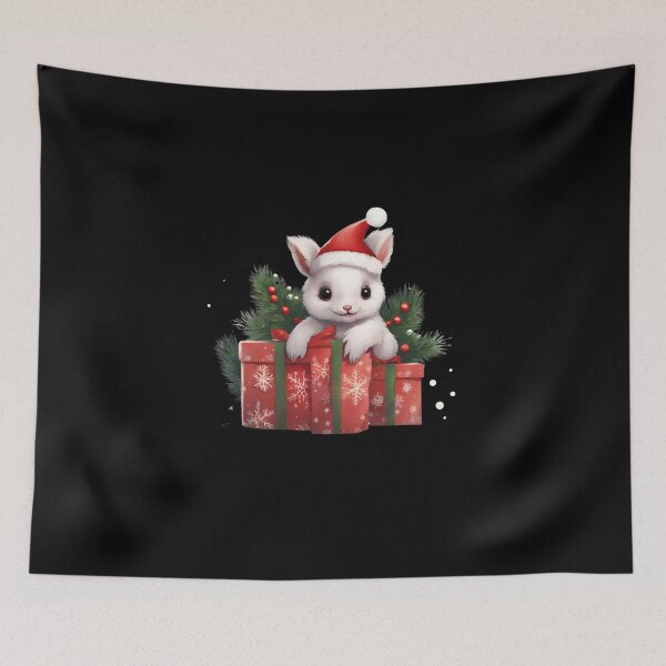 Item preview, Cute Christmas Rabbit designed and sold by DavidPrintCraft.