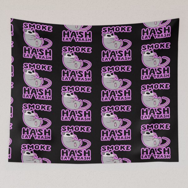 Item preview, smoke hash eat trash designed and sold by Ratatatts.