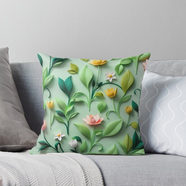 Item preview, Realistic intense 3D wild flowers/11 - expressive botanical pattern. designed and sold by My-fake-places.