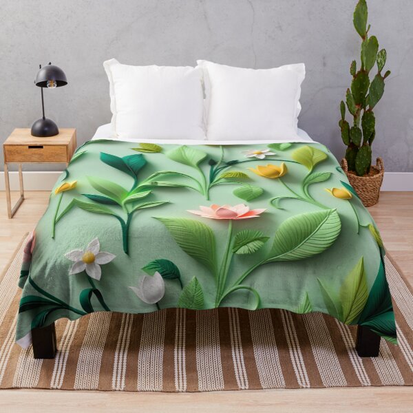 Item preview, Realistic intense 3D wild flowers/11 - expressive botanical pattern. designed and sold by My-fake-places.