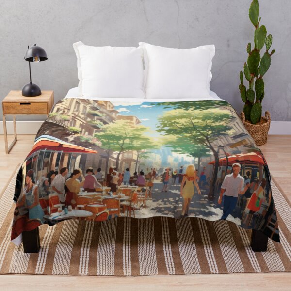 Item preview, A Vintage Travel Illustration of Barcelona - Spain designed and sold by GoodOldVintage.