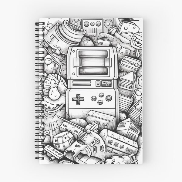 Item preview, Abstract 80's Inspired Coloring Page designed and sold by HarlemHustle.