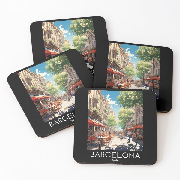Item preview, A Vintage Travel Illustration of Barcelona - Spain  designed and sold by GoodOldVintage.