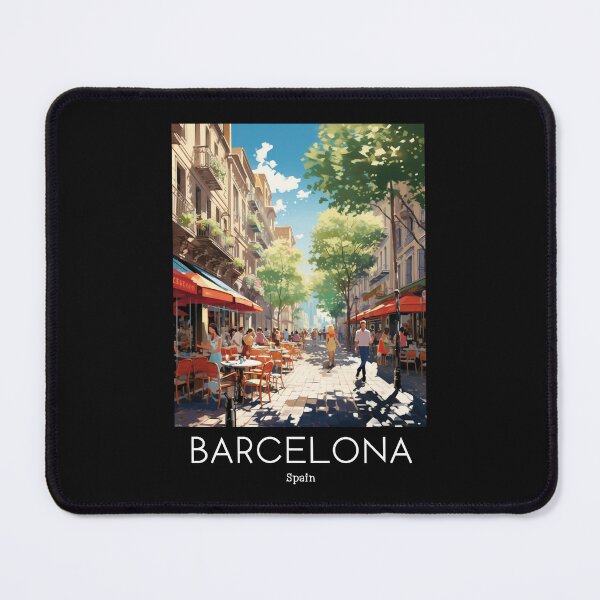 Item preview, A Vintage Travel Illustration of Barcelona - Spain designed and sold by GoodOldVintage.