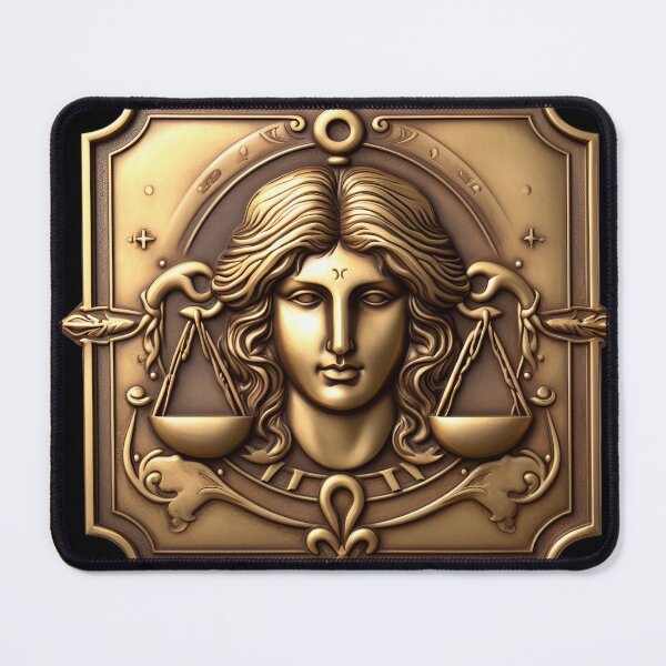Item preview, BRASS PLAQUE OF LIBRA ZODIAC SIGN designed and sold by carlarmes.