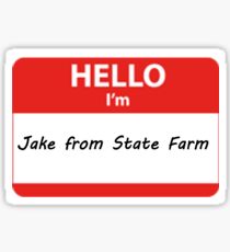 Jake From State Farm Stickers | Redbubble