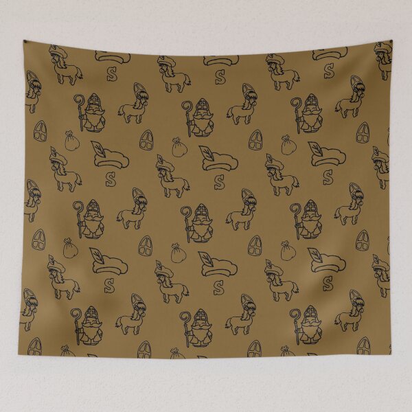 Item preview, Sinterklaas Mijter Muts Paardje zwart mashup goud designed and sold by Krissys-Art.