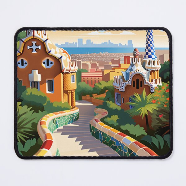 Item preview, A Vintage Travel Illustration of Barcelona - Spain designed and sold by GoodOldVintage.