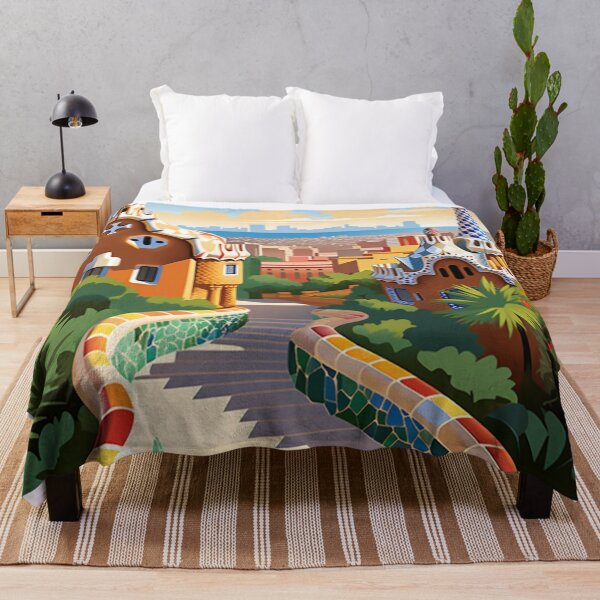 Item preview, A Vintage Travel Illustration of Barcelona - Spain designed and sold by GoodOldVintage.