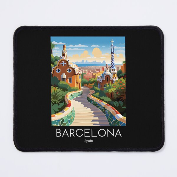 Item preview, A Vintage Travel Illustration of Barcelona - Spain designed and sold by GoodOldVintage.