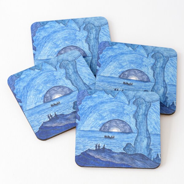 Item preview, Blue Grotto, Capri, Italy 1880 Lawrence W. Ladd designed and sold by RocketshipRetro.