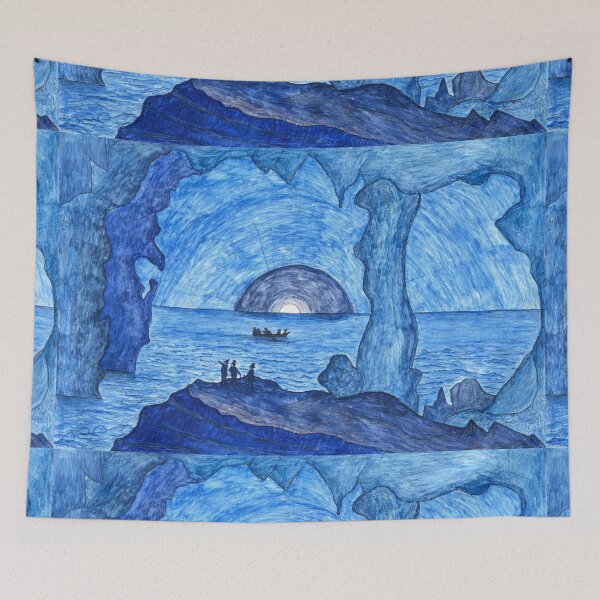 Item preview, Blue Grotto, Capri, Italy 1880 Lawrence W. Ladd designed and sold by RocketshipRetro.