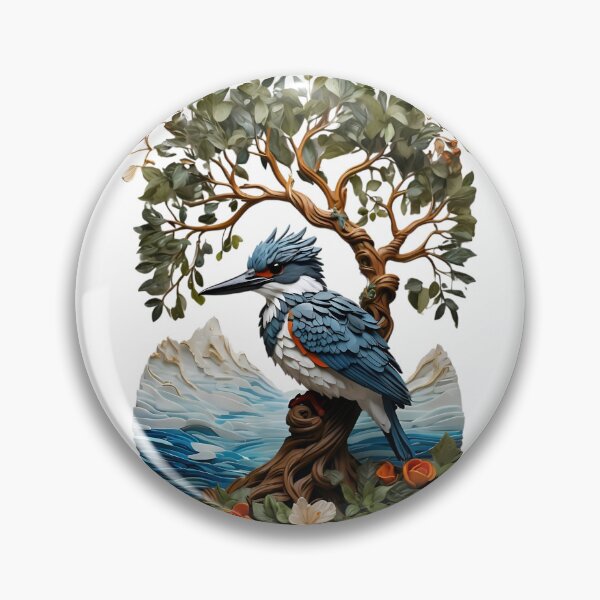 Item preview, Belted kingfisher designed and sold by A-CRAFT.