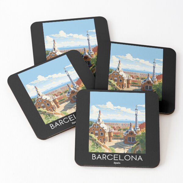 Item preview, A Vintage Travel Illustration of Barcelona - Spain  designed and sold by GoodOldVintage.