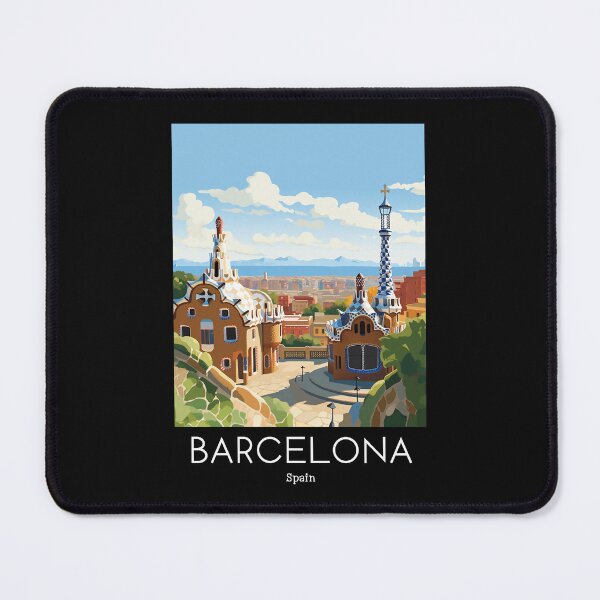 Item preview, A Vintage Travel Illustration of Barcelona - Spain designed and sold by GoodOldVintage.
