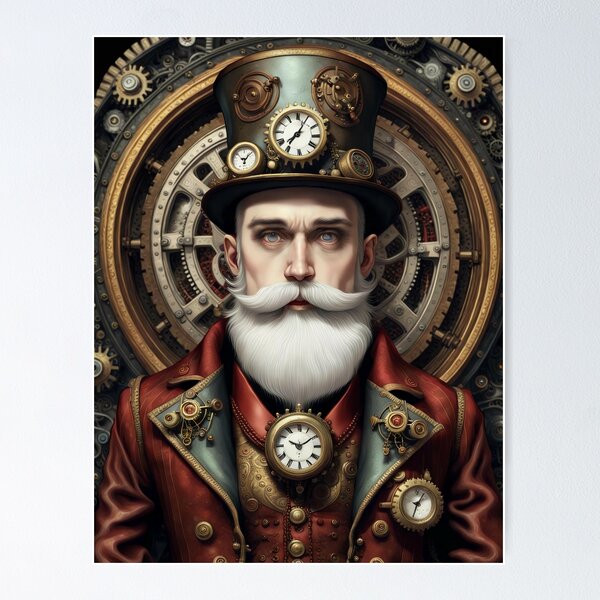 Item preview, Steampunk'd Santa designed and sold by CherryBlack.