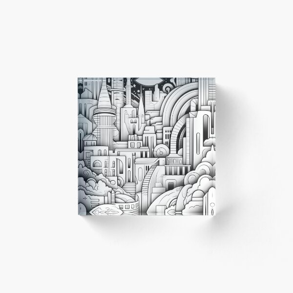 Item preview, Abstract 80's Inspired Coloring Page designed and sold by HarlemHustle.