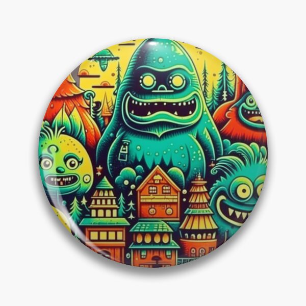 Item preview, Cute Monster Town designed and sold by BigusPanda.