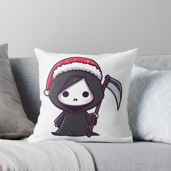 Item preview, Chibi Grim reaper with santa hat designed and sold by Wxjtecki.