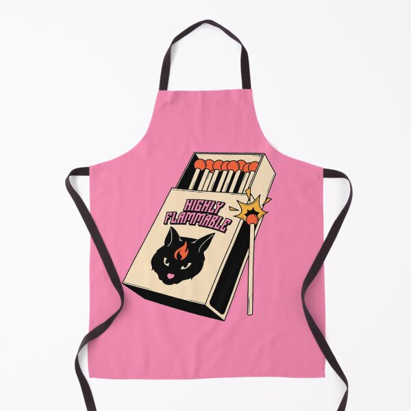 Item preview, Highly Flammable Black Cat in pink designed and sold by charcoalcatco.