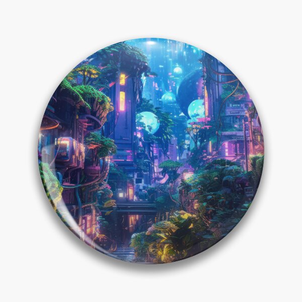Item preview, Futuristic Neon: Cyber Dream Metropolis designed and sold by Star Art ia.