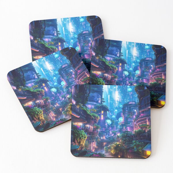 Item preview, Futuristic Neon: Cyber Dream Metropolis designed and sold by Star Art ia.