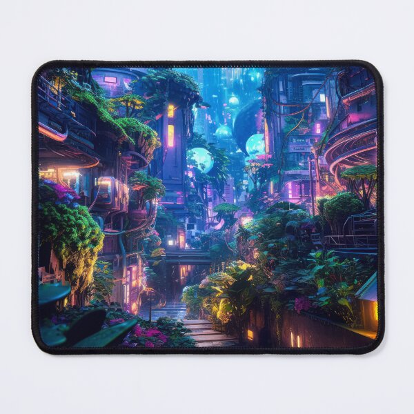 Item preview, Futuristic Neon: Cyber Dream Metropolis designed and sold by Star Art ia.