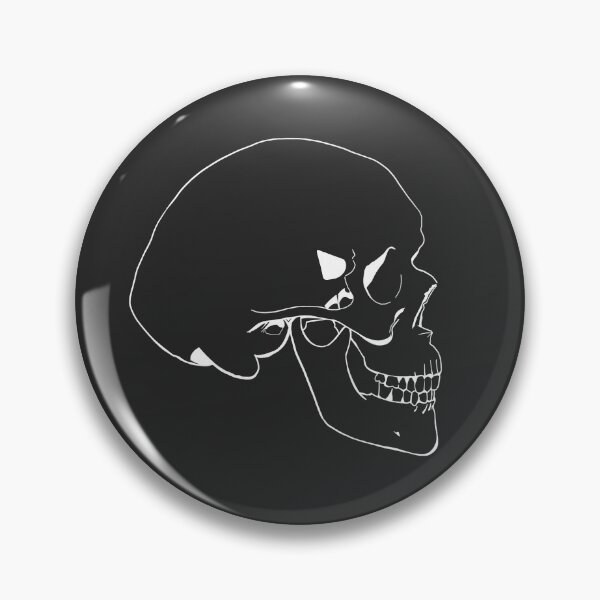 Item preview, Skull White Linework designed and sold by MaxToonArt.
