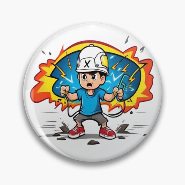 Item preview, Electricity Warning: Stay Safe, Kid! designed and sold by PrintPulse-9.