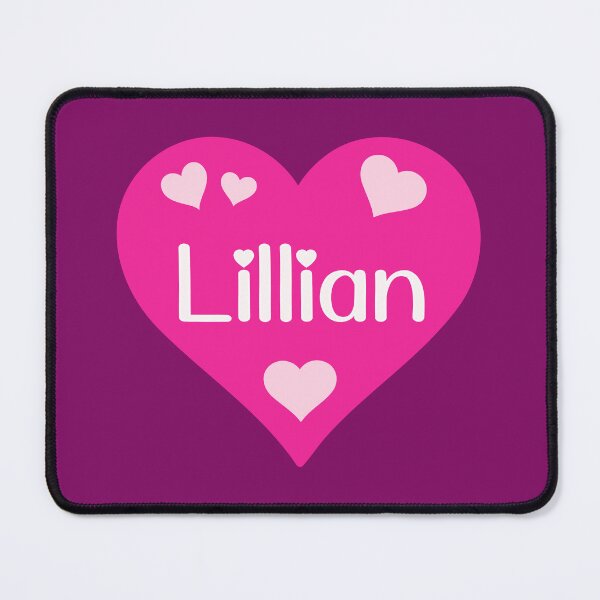 Item preview, Lillian Name Pink Heart  designed and sold by Jeallan Designs.