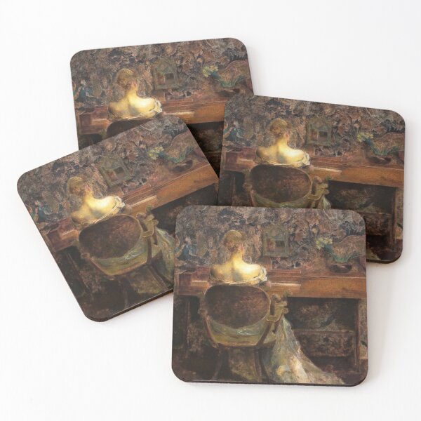 Item preview, Woman Playing Music on a Spinet 1902 Thomas Wilmer Dewing designed and sold by RocketshipRetro.