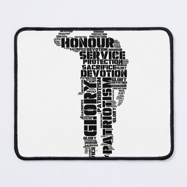 Item preview, Saluting soldier with words inside designed and sold by Hexan.