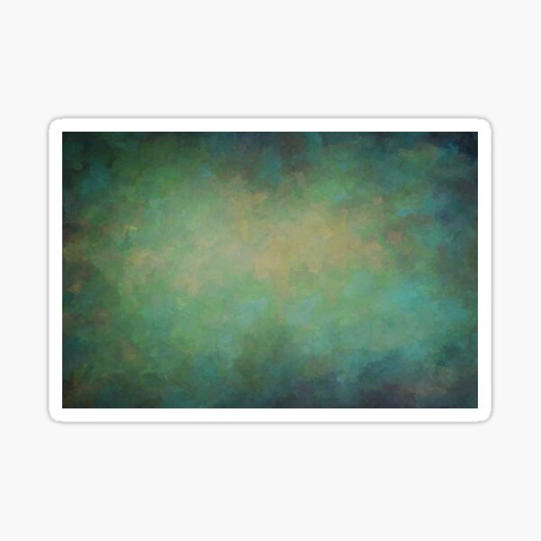 Abstract Soft Watercolor Gradient Ombre Blend 4 Yellow Blue and Green Throw Pillow Sticker