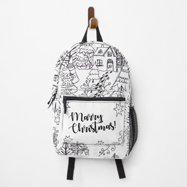 Item preview, Scandinavian cottage in the Christmas forest Merry Christmas designed and sold by colorfulglee.