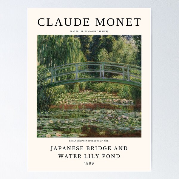 Item preview, Japonese Bridge and Water Lily Pond - Claude Monet designed and sold by HeloLopes.