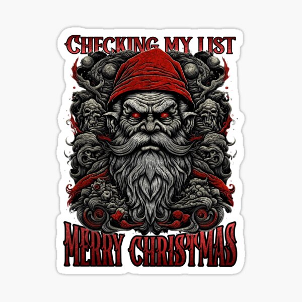 Item preview, Horror Christmas Santa Claus designed and sold by HolidayBug.